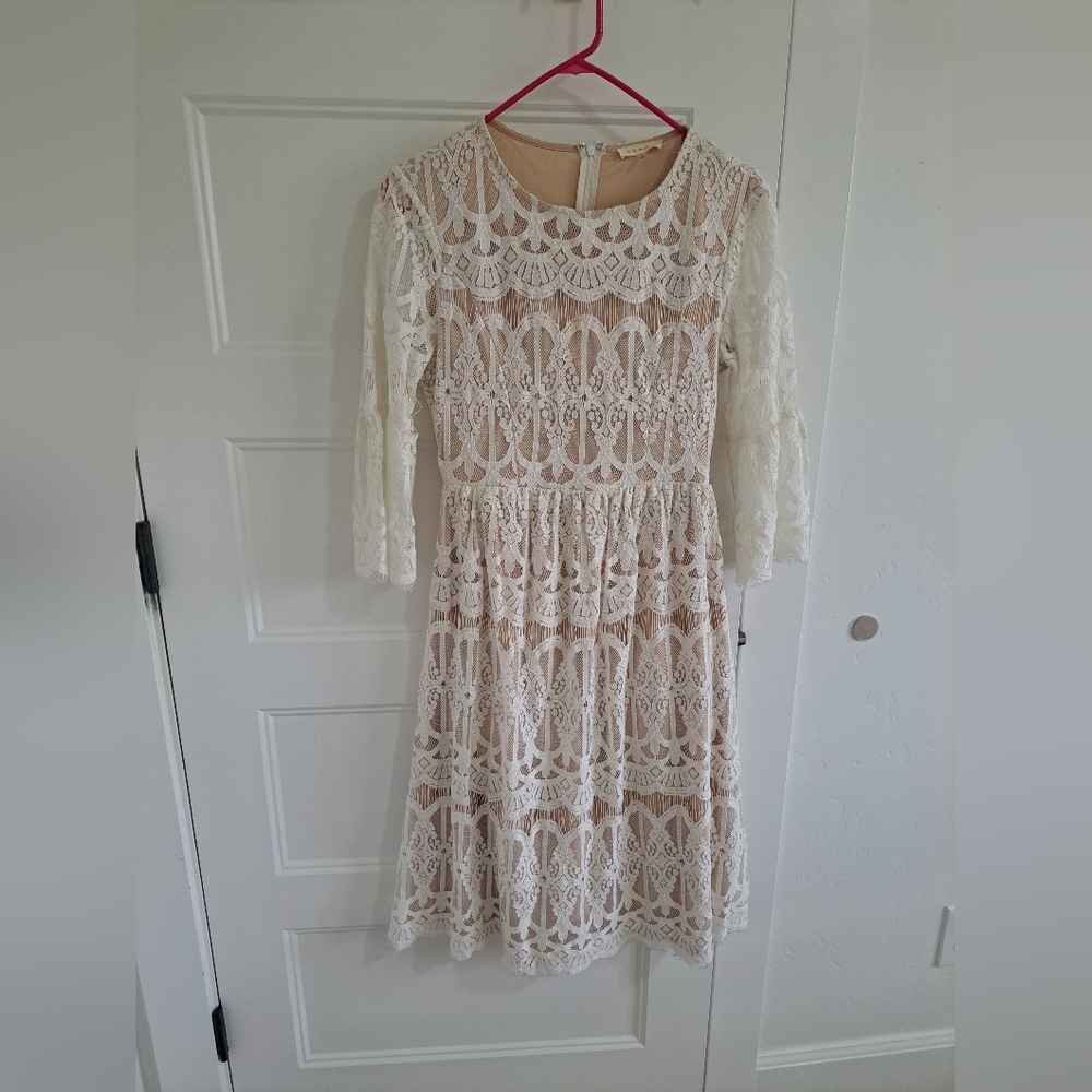Lace Dress with Long Sleeves